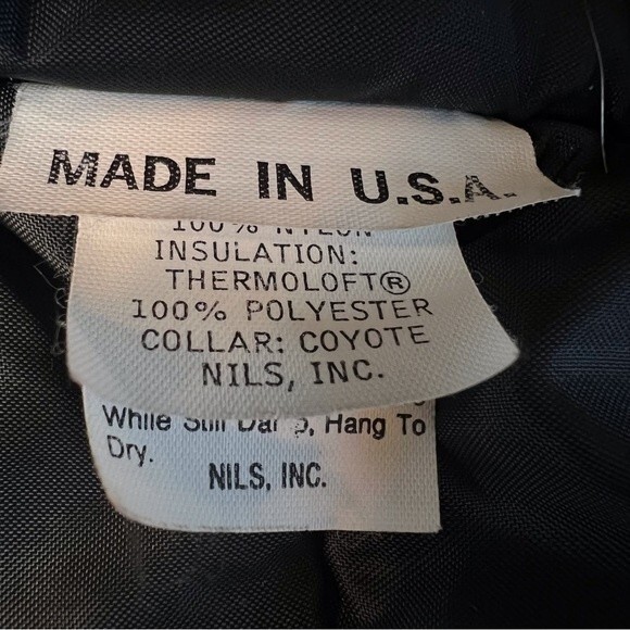 NILS Vintage 90s Ski Snow Jacket Black Size 8 - Picture 9 of 10